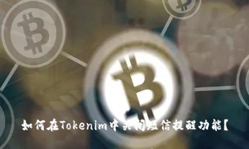如何在Tokenim中关闭短信提醒功能？