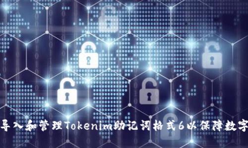 如何正确导入和管理Tokenim助记词格式6以保障数字资产安全